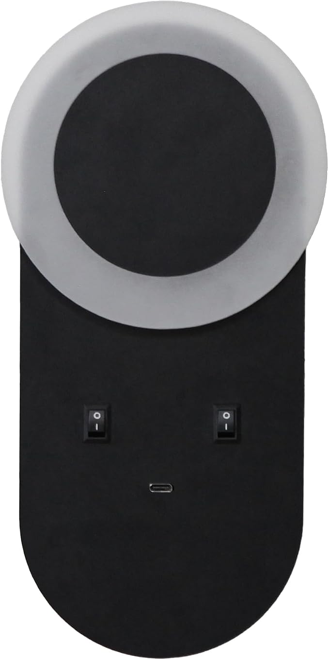 Facon RV Wall Sconce LED Reading Light w/18W USB-C Fast Charger, Dual-Zone Lighting with Independent Switch, 12V Interior Light for RV Camper, Trailer, Motorhome, Tiny Homes