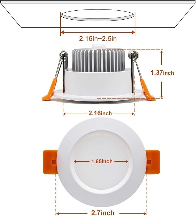 Smart 2 Inch LED Recessed Lighting RGB WiFi Downlight, 5W Compatible with Alexa and Google Home, Dimmable RGB & CCT 2700-6500K Color Changing, 120V Ceiling Light with LED Driver (10 Pack)