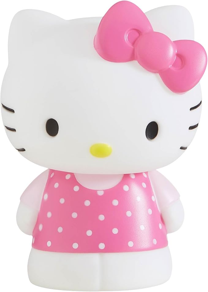 Idea Nuova Hello Kitty Squishy Soft Silicone Accent Night Light 5.8" LED Soft Mood Lamp for Decor, Kids Bedrooms, Collectors & Gift Giving