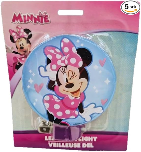 Disney Junior Minnie Mouse LED Night Light, Pink