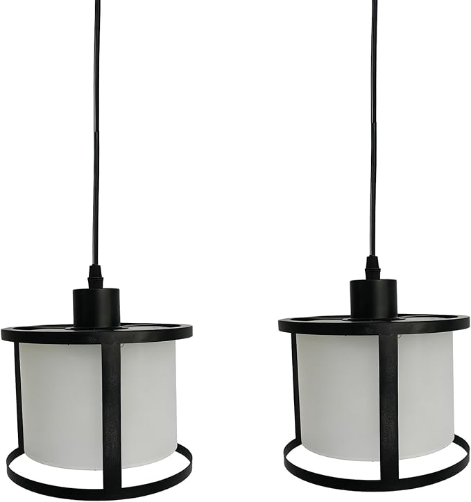 3 Lights Industrial Pendant Light with Glass Shade Matte Black Pendant Lighting Adjustable Industrial Retro Style Hanging Light,Kitchen Island Farmhouse Pendant Lights Fixtures for Kitchen,Farmhouse