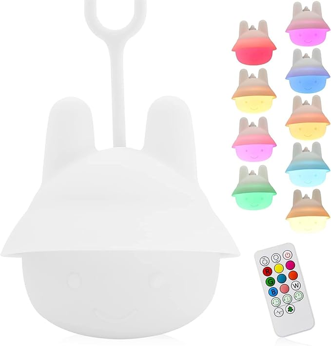 ShaArkMango Baby Travel Night Light, Rechargeable Portable Night Light for Car Seats, Cribs & Strollers, Soft Glow Eye-Caring Light for Infants & Toddlers