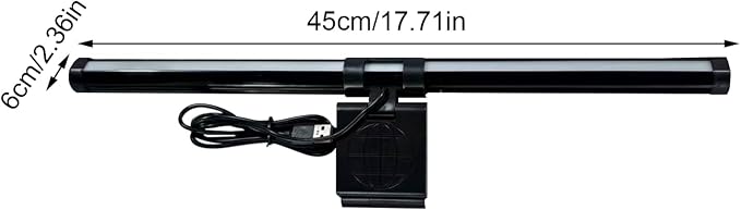 Monitor Light Bar Adjustable Lamp | 3-Color Adjustable Anti-Glare Screen Light for Computer Monitors—Ideal for Office, Home, Dorm, College, Workbench, Cubicle, and Desk Setups