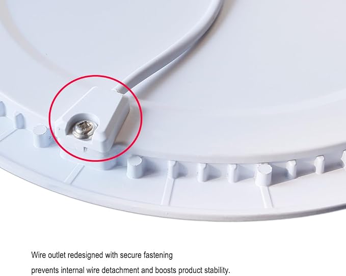 8 Inch 18Watt Ultra Thin Round LED Recessed Panel Spot Lighting, 140 Watt Retrofit Ceiling Downlight, 6500K Cool White, 10 Pack