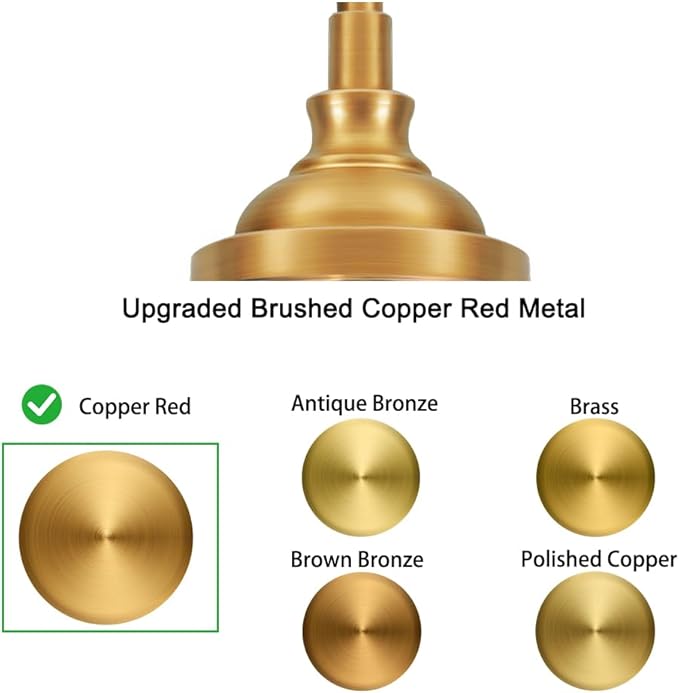 Gold Pendant Lights Kitchen Island, Vintage Bathroom Pendant Light With Clear Glass Shade, Adjustable Height Pendant Light - Dual Mount Ceiling & Hanging Fixtures With 90° Swivel For Home, E26 Bulb