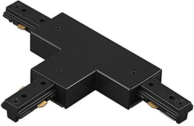 WAC Lighting L Track 120V T-Connector to Connect Three Tracks Perpendicular for L Style 2-Wire Track Systems in Black