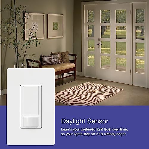 Lutron Maestro Motion Sensor Switch | 5 Amp, Single-Pole/Multi-Location | MS-OPS5M-SW | Snow