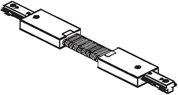 WAC Lighting HFLX-BK H Track Flexible Track Connector, Black