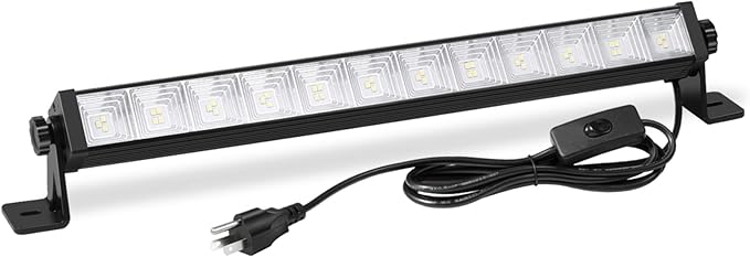 1 Pack 24W LED Shop Light, Plug in Garage Light with 6.5FT Cord and On/Off Switch, 6000K 5400LM Work Shop Lighting for Garage Workshop Warehouse Factory Yard