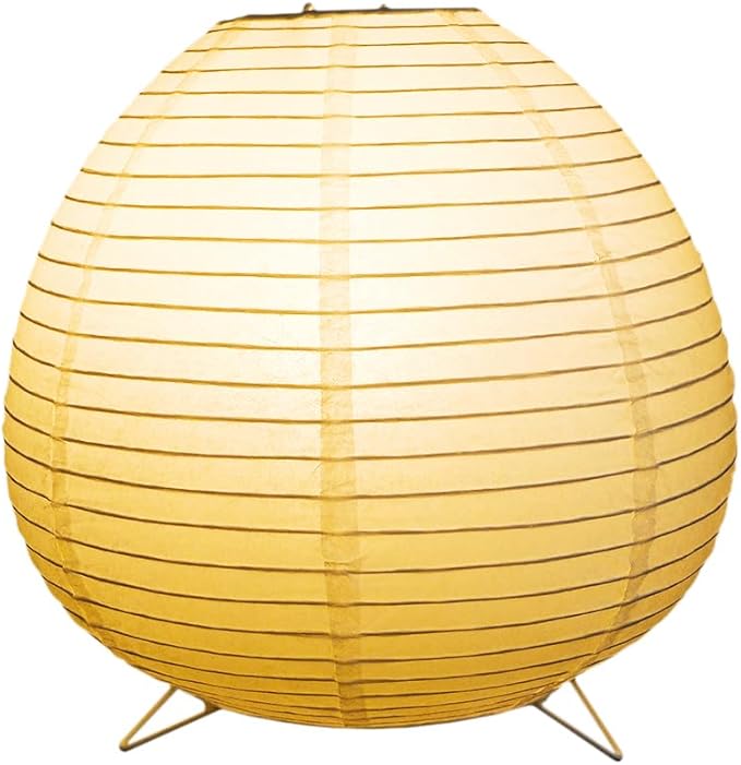 YY YEARCHY Table Lamp Paper Lamp Standing Lamps with Rice Paper Shade for Bedroom Livingroom (Egg 2 Pack)