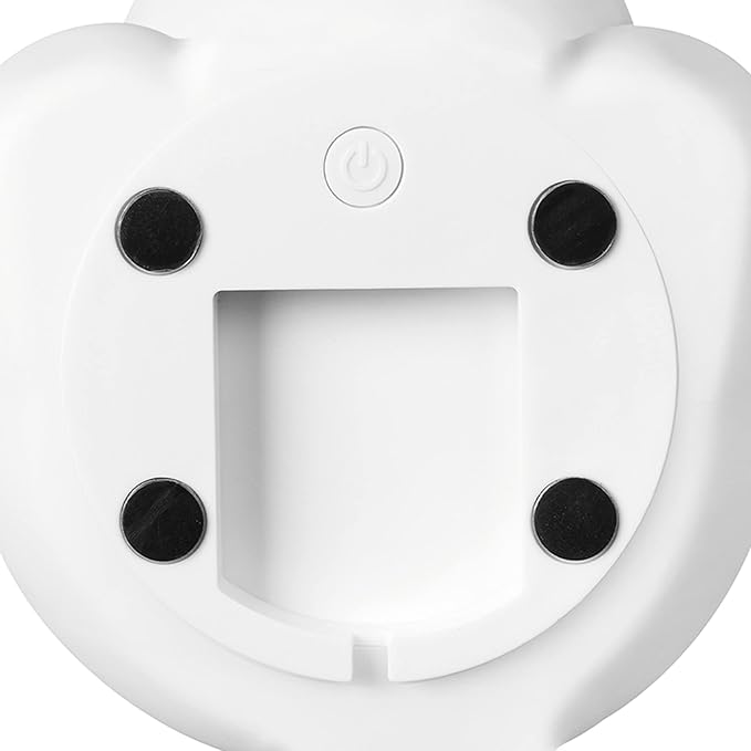 Globe Electric 13272 Terry Triceratops Multicolor Changing Integrated LED Rechargeable Silicone Night Light Lamp, White