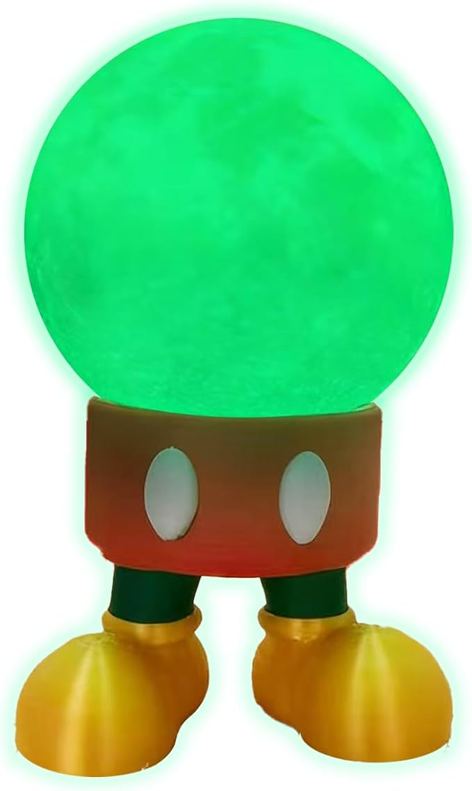 Magical Moon lamp - Enchanting Night Light for Kids & Soothing Moons Decor - Perfect Moon Light Gift with 3D Lunar Glow(Cartoon)