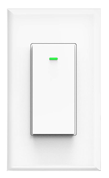 Smart Switch, Works with Alexa and Google Home, Voice Control, No hub Required Timing Synchronization, Suit for 1/2/3/4 Group Type Switch Box Micmi, Neutral Wire Required(1 Gang Smart Switch) 1 Pack