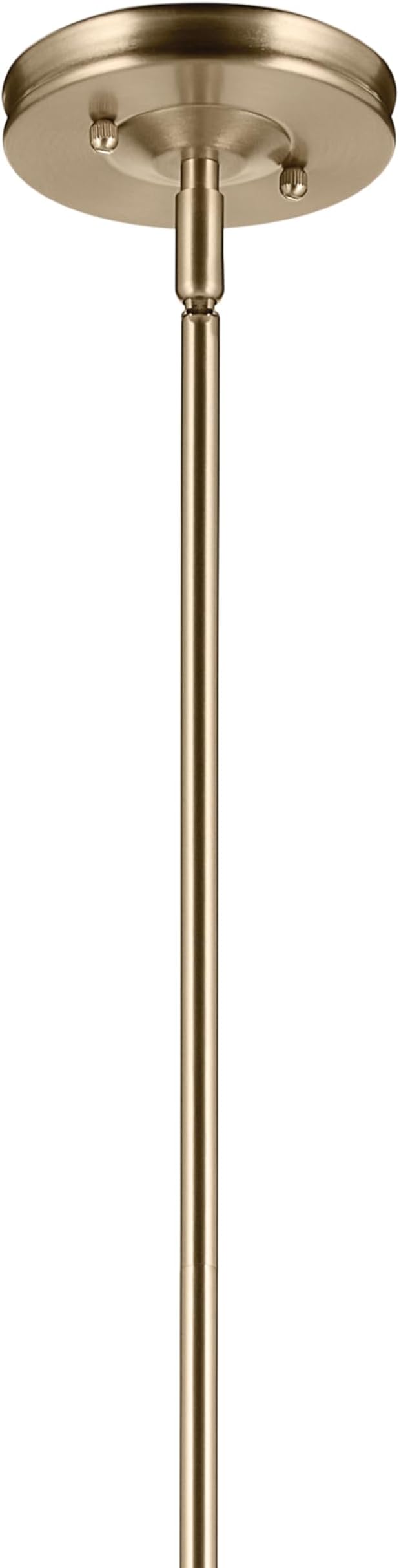 Kichler Laria Pendant Light, Clear Glass, Champagne Bronze | Traditional pendant light with sloped ceiling compatibility (14.5" x 10.5"), 52774CPZCLR