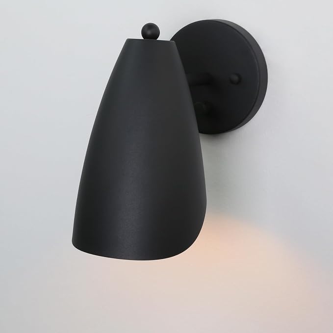 Modern Wall Sconce with Dimmer Switch, Brass Metal Wall Lamp Lighting, Adjustable Light Angle, E26 Bulb Base Reading Lighting for Wall Painting Bedroom Hallway Living Room Dining Room
