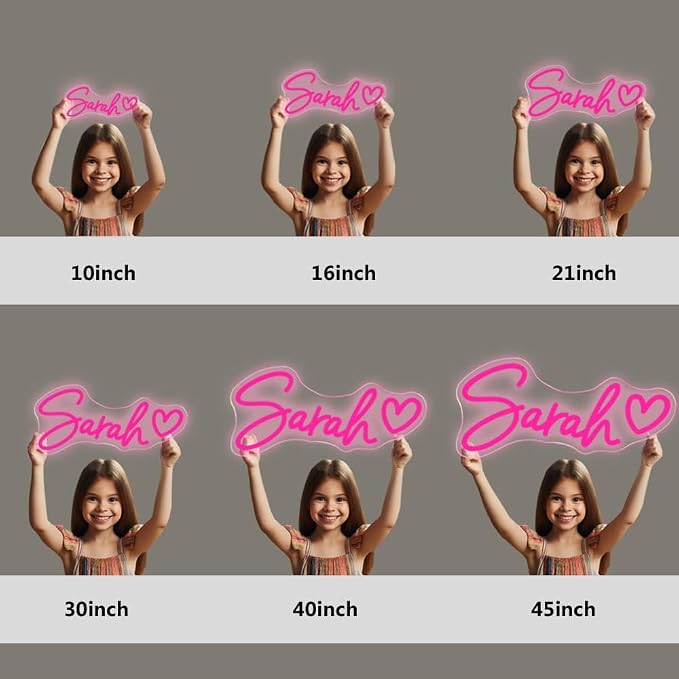 Custom Neon Signs, Led Sign Customizable for Wall Decor | Neon Name Sign Personalized Neon Sign for Wedding Birthday Party Gift Party Bar Game Room Home Business Shop Name Logo