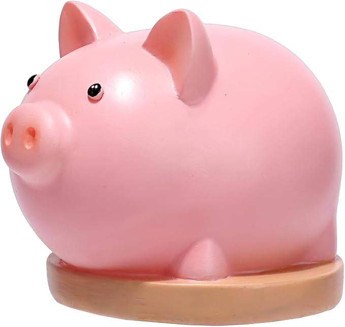 Cute Pig Night Light for Kids, Kawaii Cartoon Nursery Lamp, Battery Powered Resin Nightlight, Kids Room Decor Bedside Lamp, Adorable Animal Gift for Birthday Baby Shower