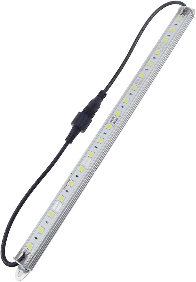 12" Blue 460nm LED Aquarium Fish Tank Light 18LEDs 5050 - Waterproof IP67 Aluminum Lighting 12V DC Grow Bar Light