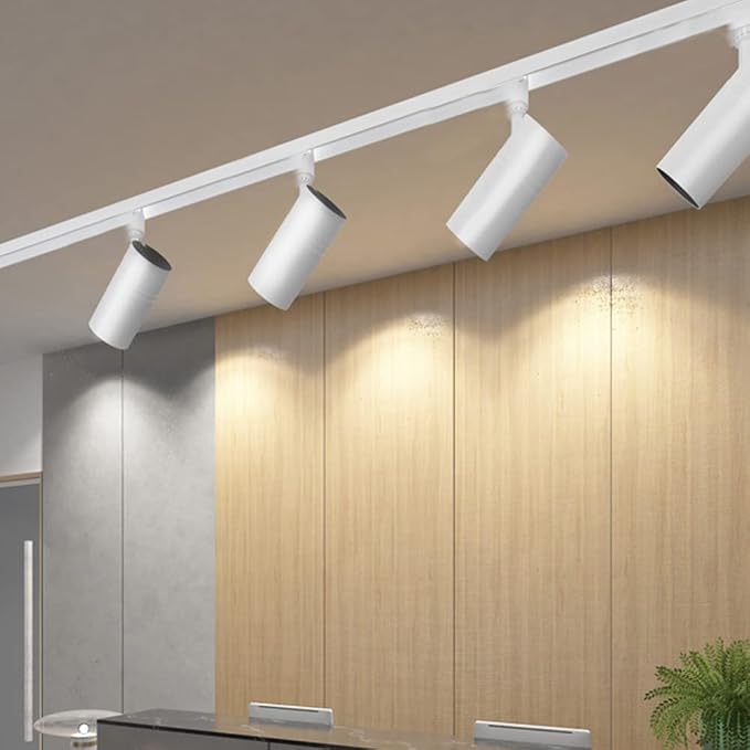 10W Track Lighting Heads,Dimmable H Track Light Heads,Warm White 2700K,Halo Track Light GU10 Bulb for Accent Retail Artwork, Kitchen 120V 36° Angle Halo Type(10 Pack) (2700K(Warm White) White)