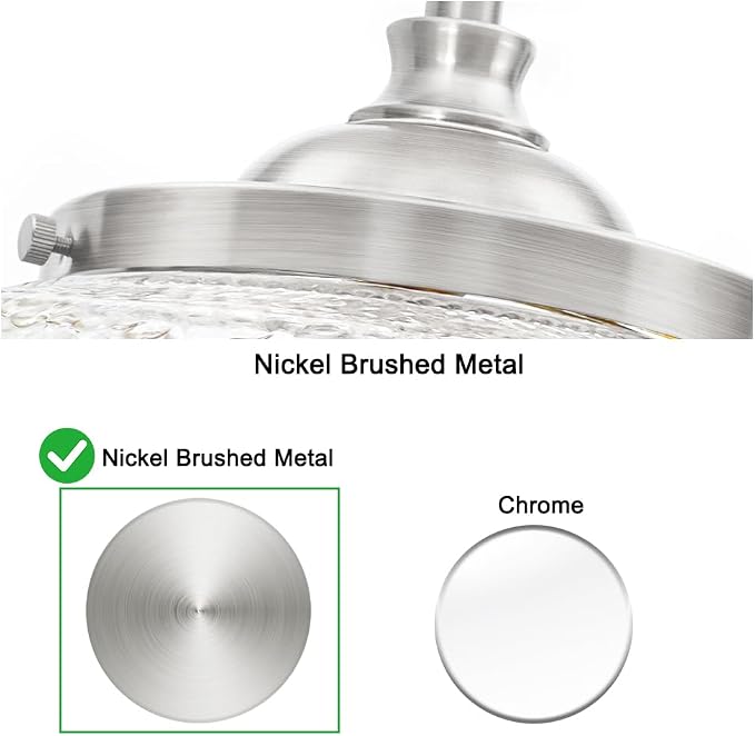 Brushed Nickel Pendant Light with Clear Glass Lampshade, 3-Light Adjustable Pendant Lights Kitchen Island, Vintage Kitchen Pendant Light Ceiling Hanging Lights for Dining Room Hallway Bathroom, E12*3