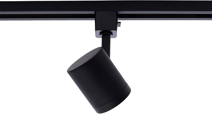 WAC Lighting Charge 8010 LED Adjustable Track Head 5-CCT Selectable 9W 865 Lumens Fully Dimmable in Black for J-Style 2 Wire Track