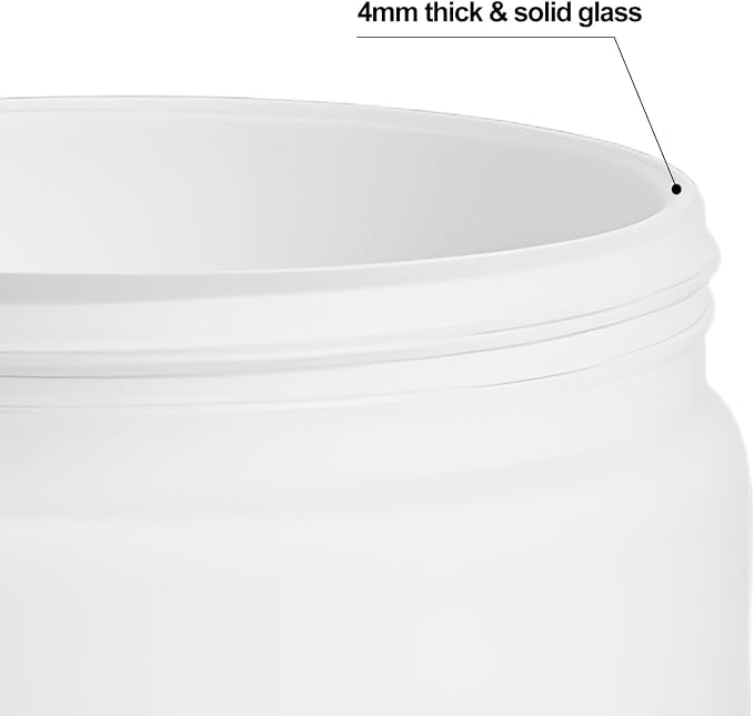 Milky Glass Lamp Shade, 9.25" H, 2.75" D, 2.5" Opening, Replacement Shade for Wall Sconces, Pendant Lights, Chandeliers, Vanity & Ceiling Fixtures