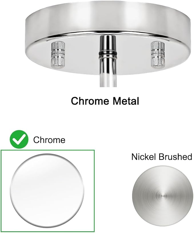 Lxybcce Chrome Crystal Ceiling Light Fixture - Modern Semi Flush Mount Ceiling Light for Hallway, Kitchen Lighting Fixtures Ceiling, Dazzling Prism Chandelier for Foyer Closet Bedroom, 3 Light, 12 in