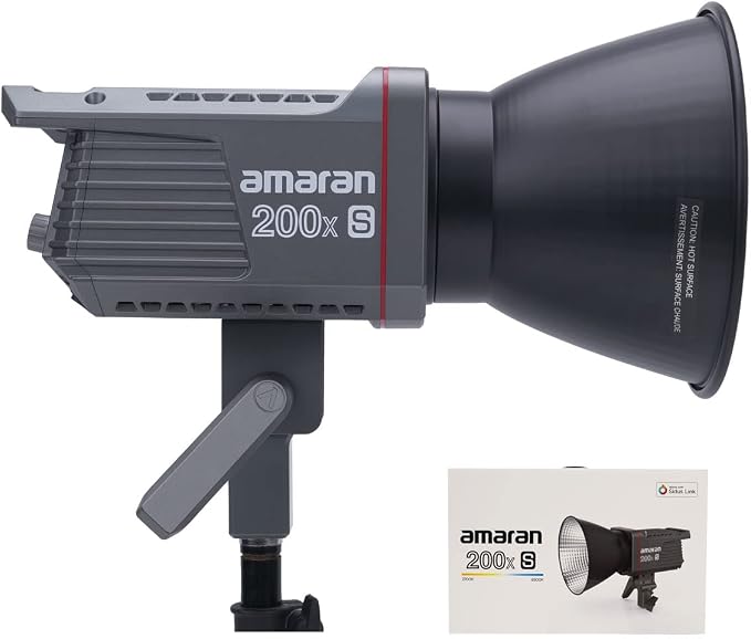amaran 200x S 200W Bi-Color LED Video Light App Control Studio Light | DC/AC Power Supply Bowens Mount Silent Fan Photography Lighting CRI: 95+, TLCI: 98+ 9 Built-in Lighting FX