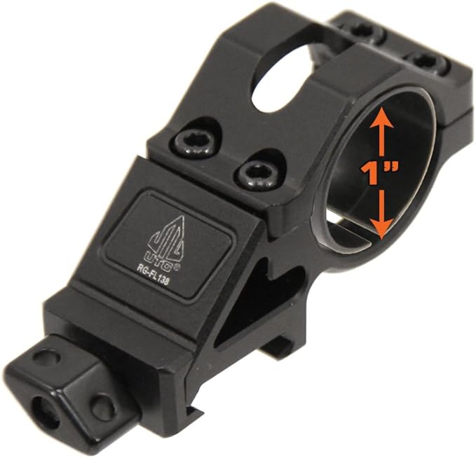 UTG Angled Offset Low Profile Ring Mount for Light Devices