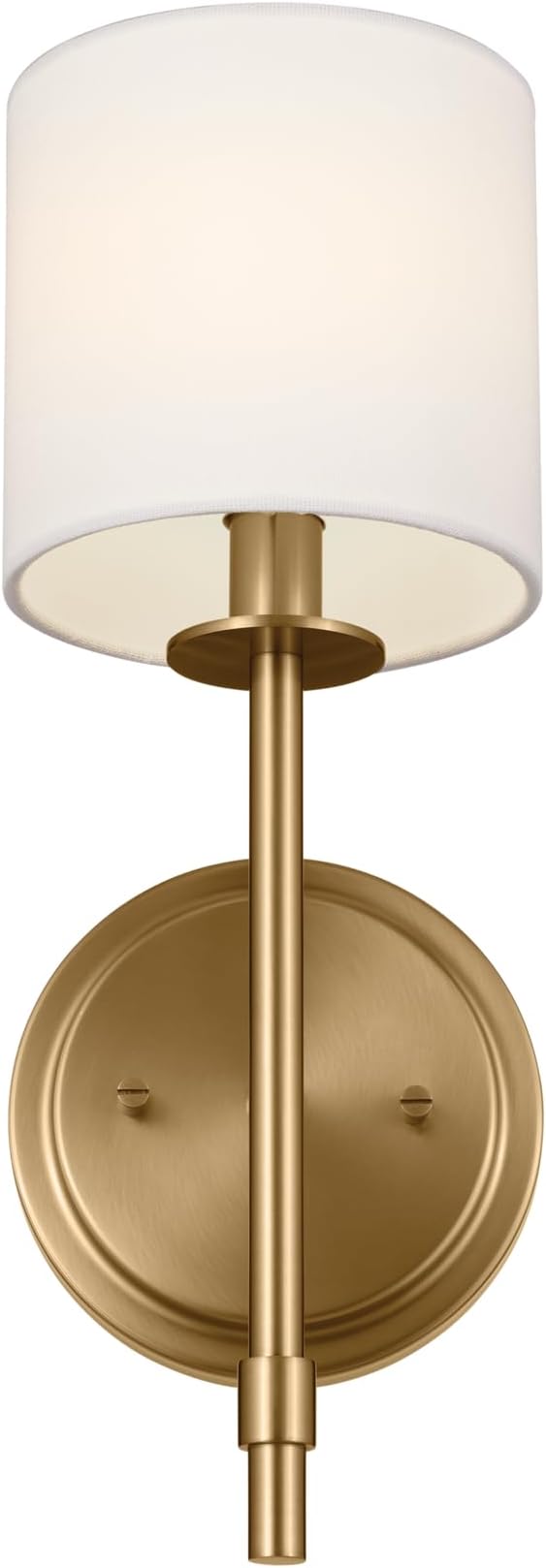 Kichler Wall Sconce 1Lt, Brushed Natural Brass