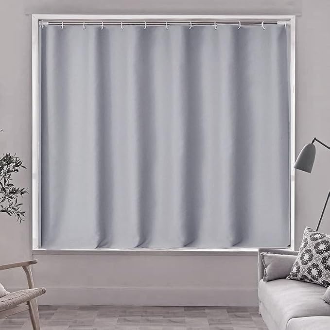 Gxi Grey Blackout Bottom Bunk Bed Curtain Single Bed Shading Decor | Privacy Canopy Loft Under Dormitory Bed Curtain, 1PC