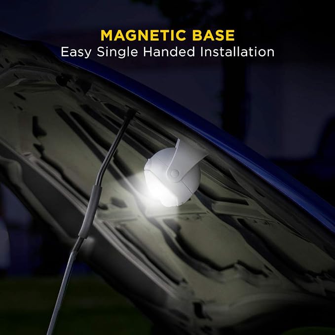 Lumenology Portable LED Motion Sensor Light Provides 148 Lumens with a 13 ft Detectable Range and Flexible Tripod Base with Magnetic Option – Indoor/Outdoor (White)