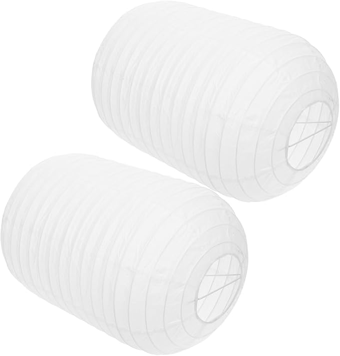 Uonlytech 2Pcs Wedding Decor Japanese Lantern Lamp : White Lanterns for Indoor Outdoor Home Yard Ramen Restaurant Decoration Mushroom Decor