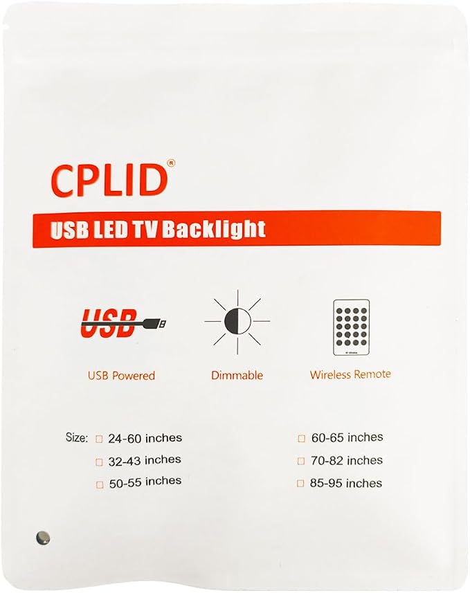 USB Powered RGB LED Strip Lights for 50 55 Inches TV Backlights Kit | Behind TV Vibrant Color Led Lighting Reduces Eye Strain Cover All 4 Sides RF Remote Game Room Movie Theater Man Cave Decor