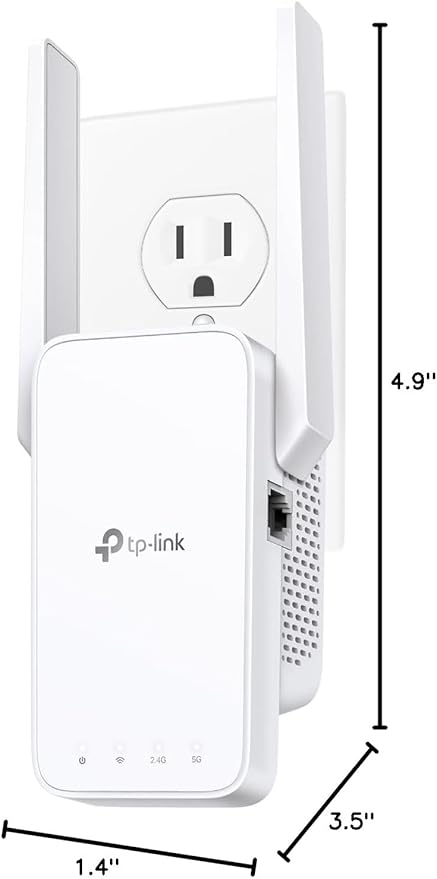 TP-Link AC1200 WiFi Extender, 2023 Engadget Best Budget Pick, 1.2Gbps Signal Booster for Home, Dual Band 5GHz/2.4GHz, Covers Up to 1500 Sq.ft and 30 Devices,Support Onemesh, One Ethernet Port (RE315)