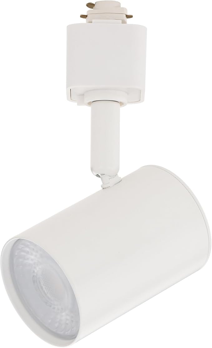 Amped Collection LED 10W Track Head 3000K Warm White Energy Efficient in White for H Track, Standard 3-Wire Track System (Single Light)