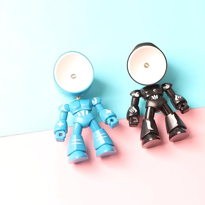 2Pcs Mini Night Light – Lonely Robot Design, LED Cartoon Cute Robot Light, Companion Table Light for Halloween, Christmas, Thanksgiving