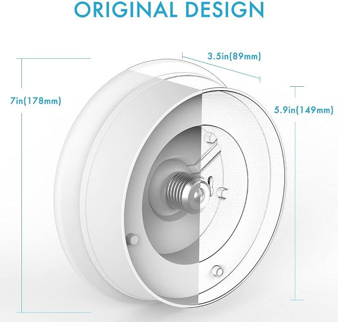 Lightdot 2 Pack 7” Modern LED Ceiling Light with Pull Chain 12W 4000K, 1300lm, 125W E26 Bulb Replacement, Energy Saving Flush Mount Lighting for Closets/Bedroom/Corridor