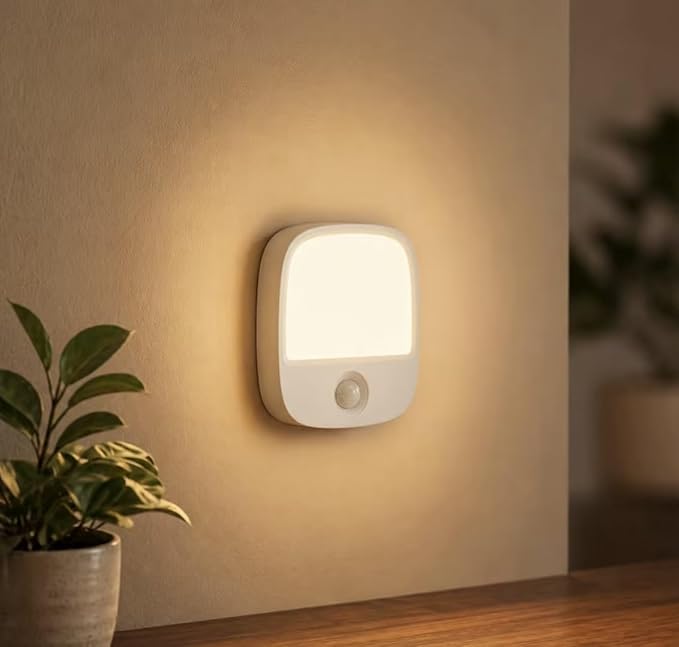 EZVALO Rechargeable Motion Sensor Night Light, Magnetic Stick-On LED Light with 3 Color Temperatures, Dimming & Memory, Portable Cordless Light for Closet, Bedroom, Hallway, Stairs, Bathroom (1 Pack)