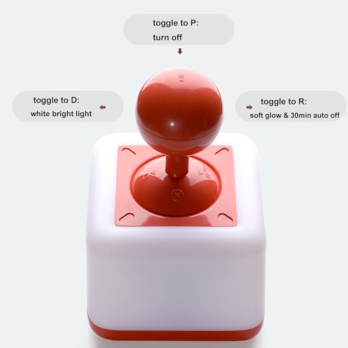 Nursery Night Light, Toggle Switch Night Lamp for Bedroom, USB Rechargeable Lamps 2 Light Modes, Stress-Reliever Toy Bedside Delay-Off Nightlight for Kids Toddler Boys Girls Birthday, Yellow
