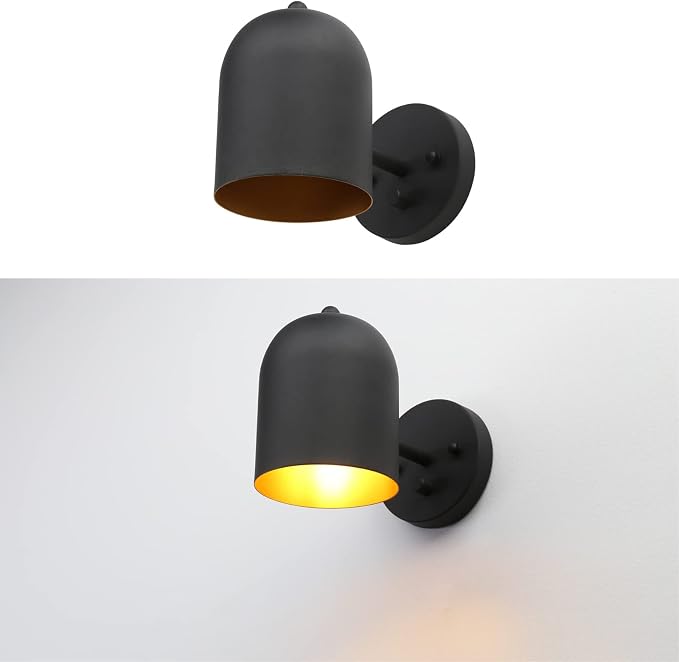 Modern Hardwired Wall Sconce with Dimmer Switch | Adjustable Light Head Wall Vanity Light, E26 Bulb Base Reading Lamp Lighting Decor for Bedroom Living Room Kitchen Sink