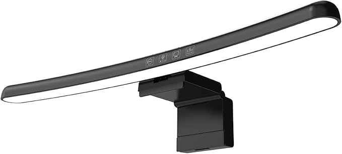 Computer Monitor Light Bar Curved Screen Hanging Light with RGB Colorful Ambient Light Four Modes Touch Control Eye Protection LE13 B