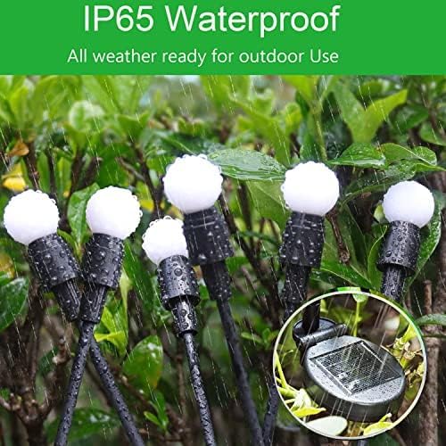 6 Pack Solar Firefly Lights Outdoor Swaying Garden Decorations 48 LED Blue | 2 Lighting Mode, Auto On/Off, Sway with Wind, Waterproof Solar lights Outdoor for Walkway Yard Terrace Holiday Decorations