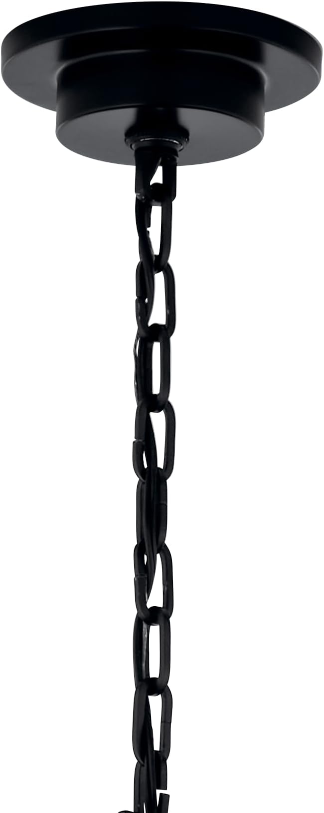 KICHLER Carrick 6-Light Chandelier, Updated Traditional Light in Black, Sloped Ceiling Compatible, for Dining Room, Office or Bedroom (23.7" x 32.25"), 52705BK