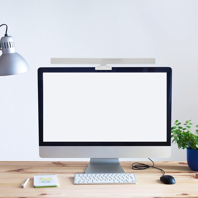 COHEALI LED Monitor Light Bar, Computer Screen Lamp for Eye Care | Dimmable Desk Light with Timer, Adjustable Brightness and Color Temperature for Office, Reading, Gaming and Home Workspaces