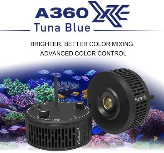 Kessil A360XE Tuna Blue Saltwater Aquarium LED Light Tank Full Color Spectrum for Superior Coral Reef Growth