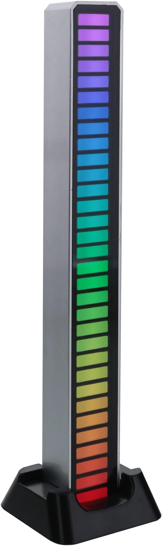 XTREME Monster Sound-Reactive Multicolor LED Equalizer Light Bar, Horizontal/Vertical Mounting, Rechargeable, USB Charging Cable Included