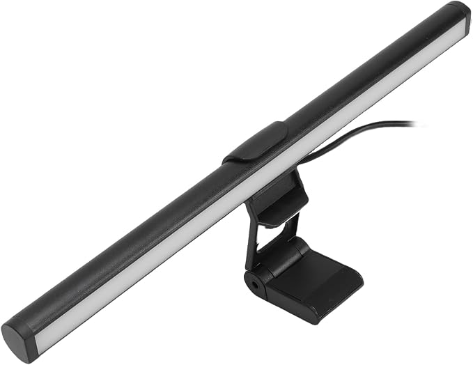 ASHATA Monitor Light Bar, Screen Monitor Light Bar for Eye Caring, USB Reading LED Task Lamp 3 Color Temperature Dimmable Anti Glare, for Home Office Working