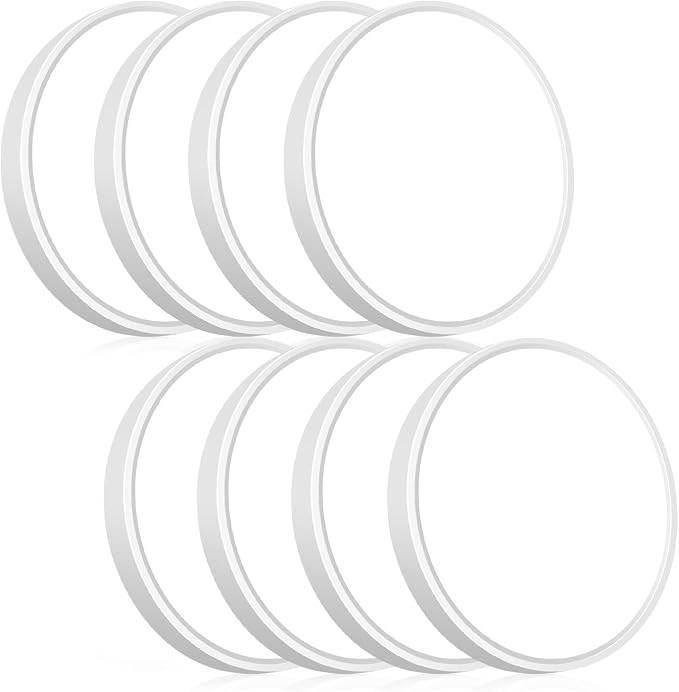 hepside LED Flush Mount Ceiling Light, 7Inch 15W LED Ceiling Lights,5 Color Temperatures in One,Ultra-Thin Flush Mount Light Fixture for Hallway,Kitchen,Bathroom,Bedroom,Dining,Office (8 Pack