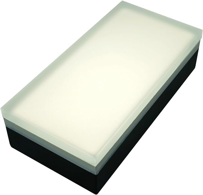 LUMENGY Paver Light 4x8 Inch (3.93x7.87), 5000K Daylight, Glare-Free Brick Lighting for Driveways, Walkways, Pool Decks and Patios, 12V Hardwired, IP67 Waterproof, Drive-Over Rated
